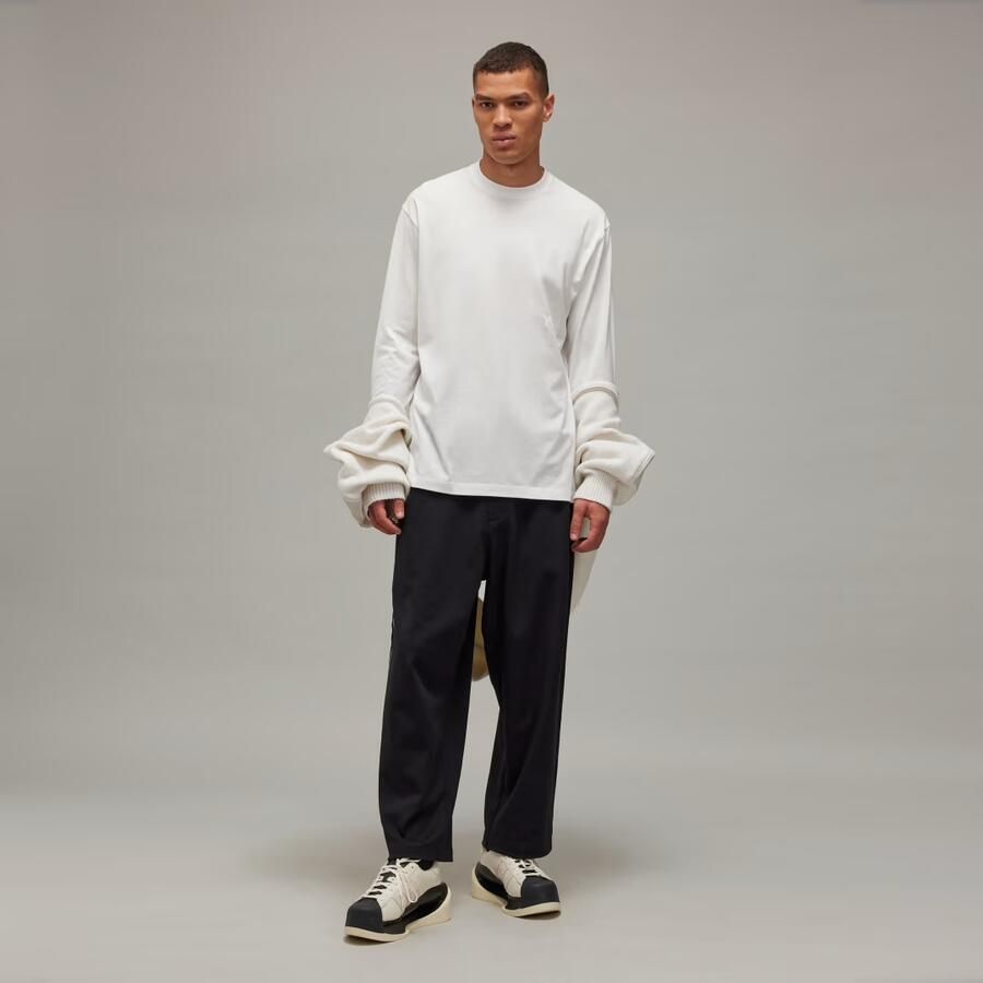 Y-3 Lange mouw T-shirt White Heren - Foto 4