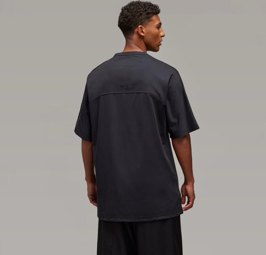 Y-3 Mesh Inzet Oversized T-shirt Black Heren - Foto 5