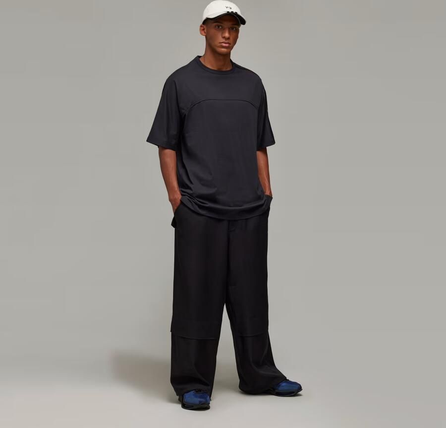 Y-3 Mesh Inzet Oversized T-shirt Black Heren - Foto 6