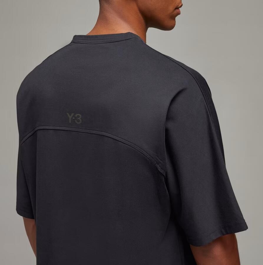 Y-3 Mesh Inzet Oversized T-shirt Black Heren - Foto 3