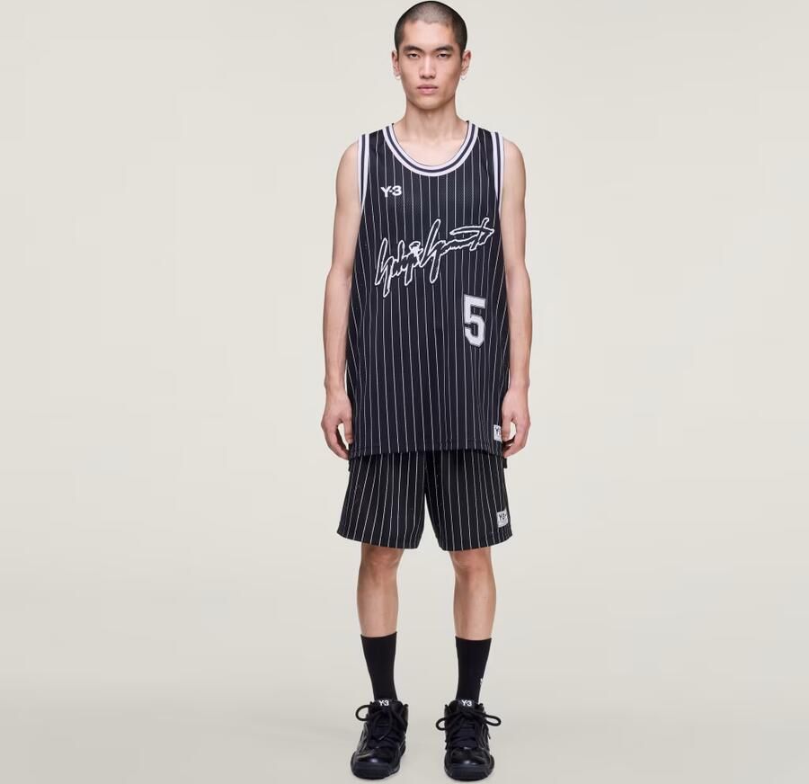Adidas Y-3 MESH PINSTRIPE SHORT