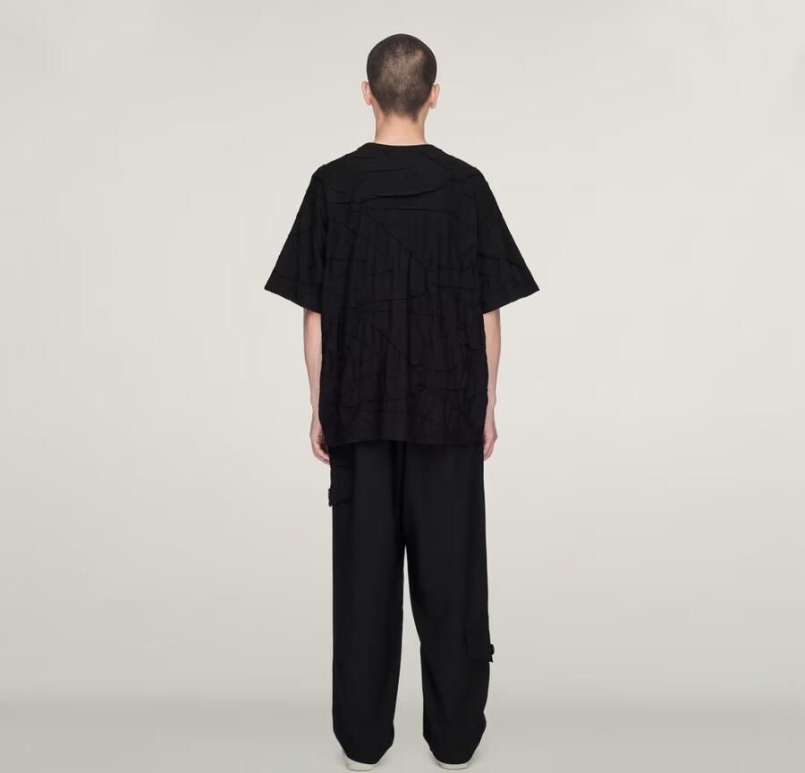 Adidas Y-3 PLEATED SHORT SLEEVE T-SHIRT - Foto 4
