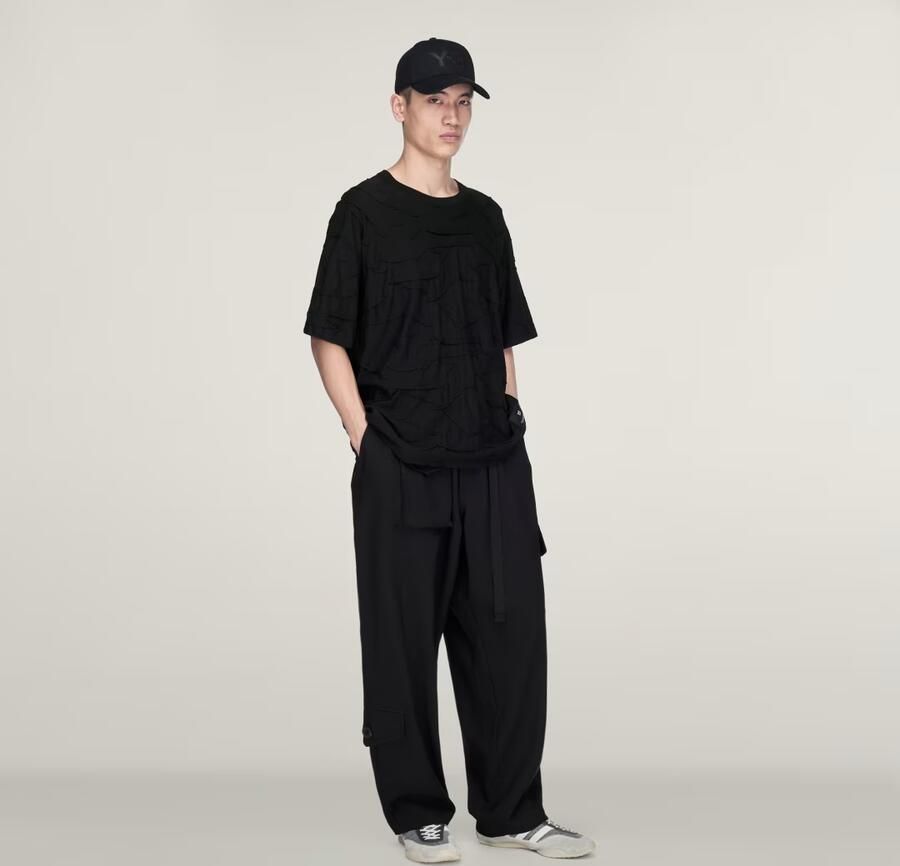 Adidas Y-3 PLEATED SHORT SLEEVE T-SHIRT - Foto 3