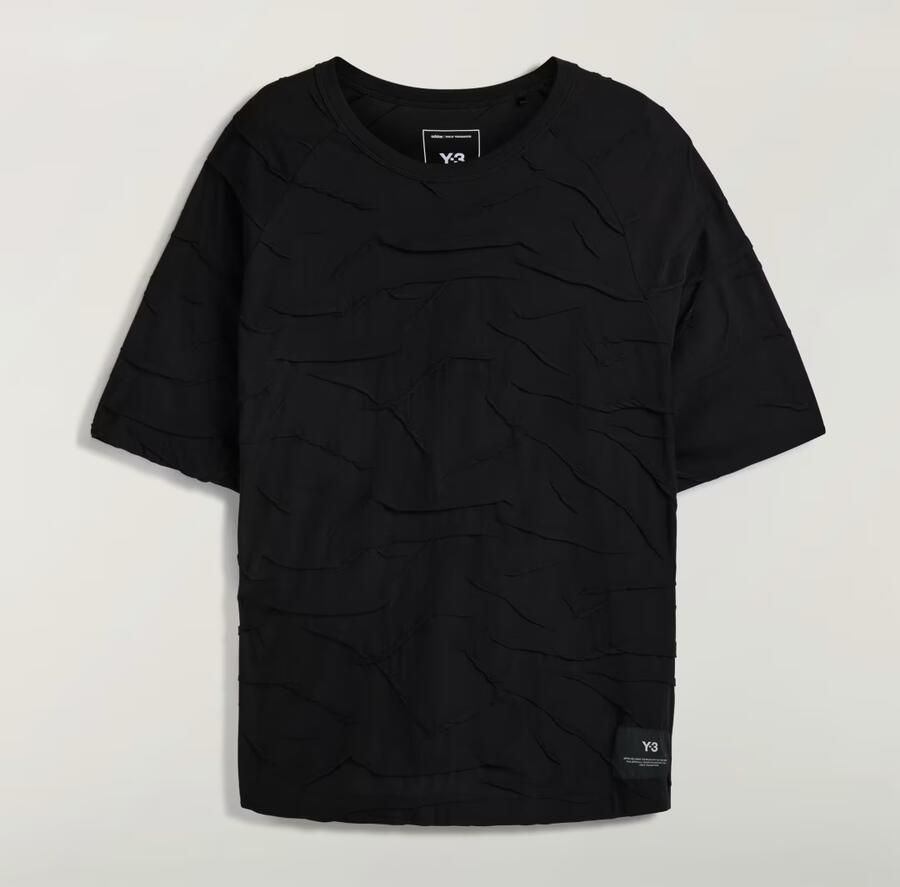 Adidas Y-3 PLEATED SHORT SLEEVE T-SHIRT - Foto 2