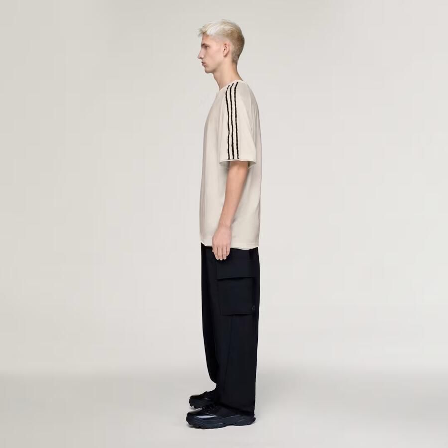 Adidas Y-3 Raw Edge 3-Stripes T-shirt met Korte Mouwen - Foto 2
