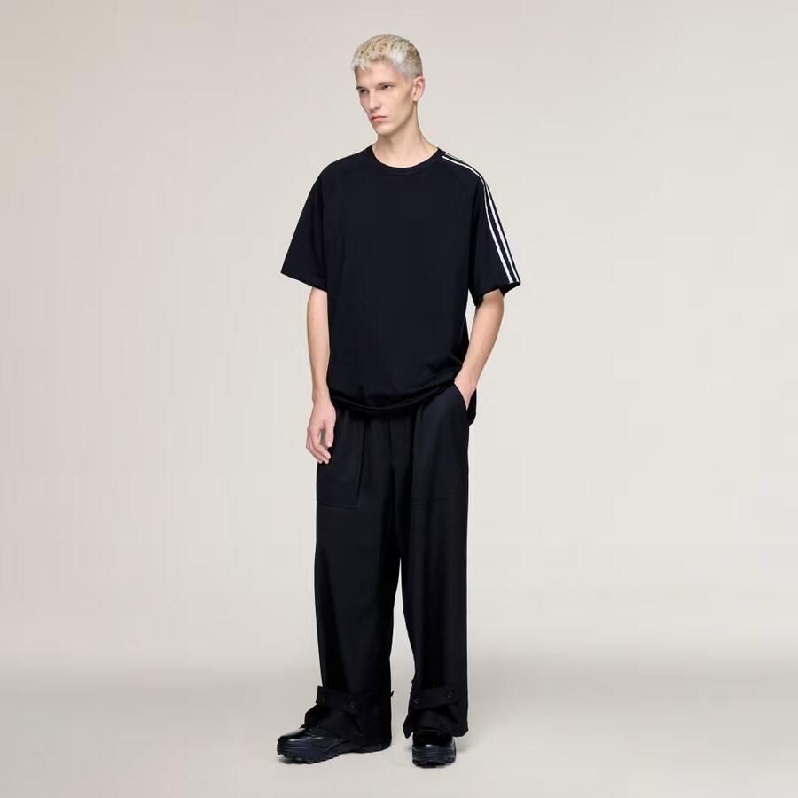 Adidas Y-3 Raw Edge 3-Stripes T-shirt met Korte Mouwen - Foto 4