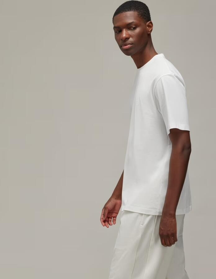 Y-3 Korte Mouw Logo T-shirt Regular Fit White Heren - Foto 5
