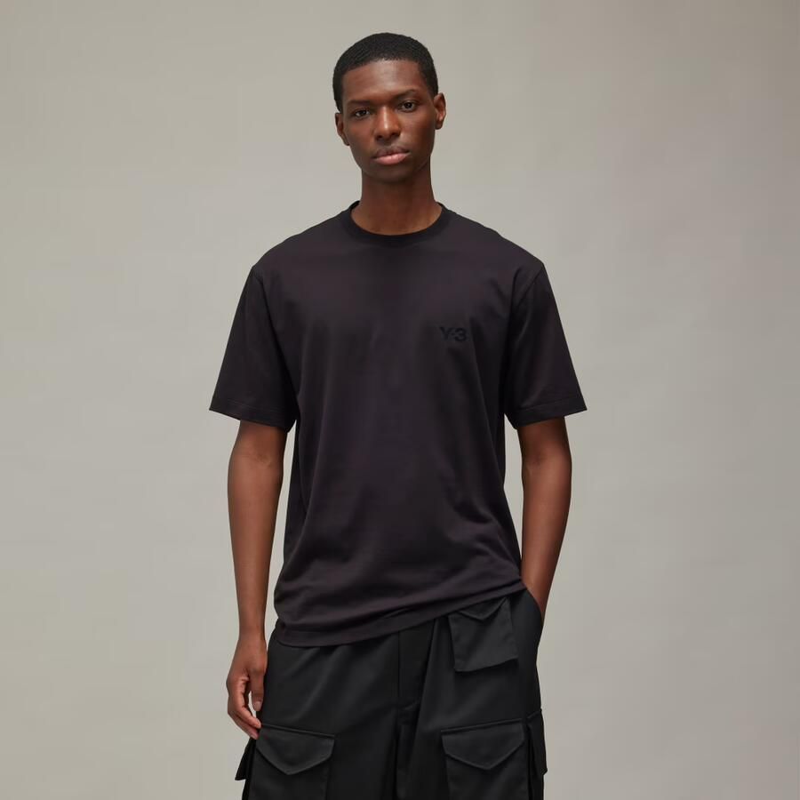 Y-3 Katoenen T-shirt met Toon-op-Toon Print Black Heren - Foto 4