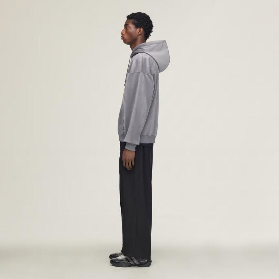 Adidas Y-3 RIBFLUWELEN HOODIE MET LANGE RITSSLUITING - Foto 2