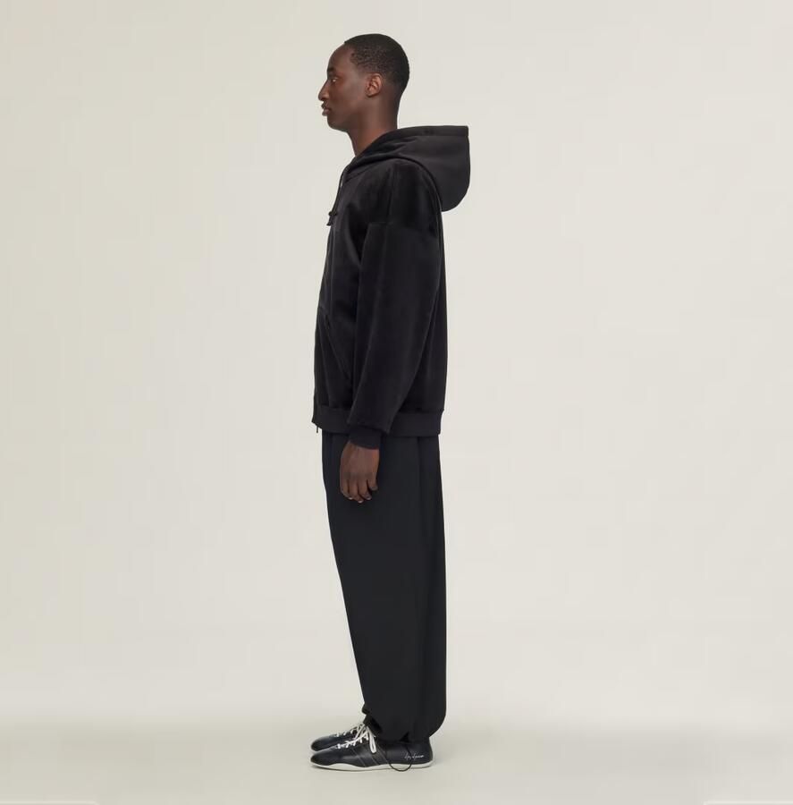 Adidas Y-3 RIBFLUWELEN HOODIE MET LANGE RITSSLUITING - Foto 4