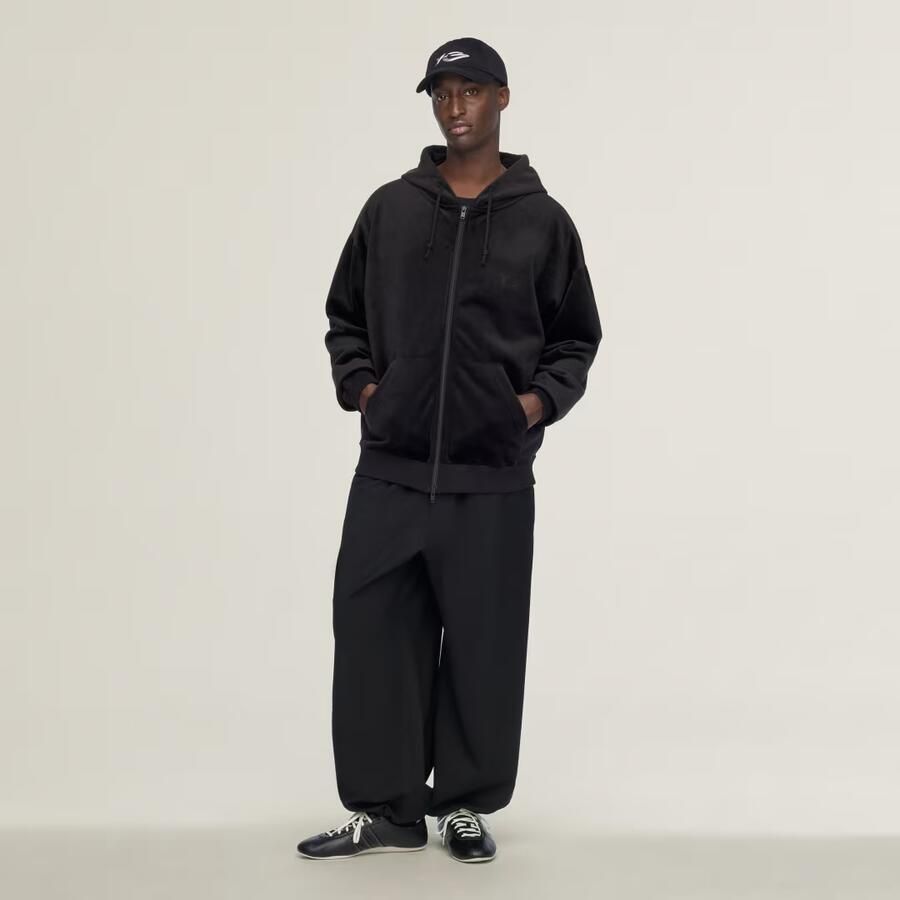 Adidas Y-3 RIBFLUWELEN HOODIE MET LANGE RITSSLUITING - Foto 3