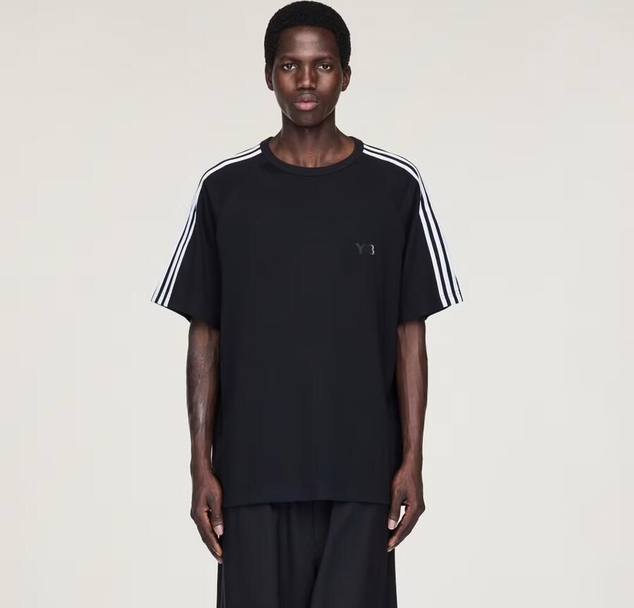 Adidas Y-3 Short Sleeve 3-Stripes T-shirt
