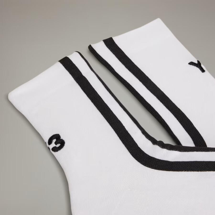 Y-3 Gestreepte sokken White - Foto 2