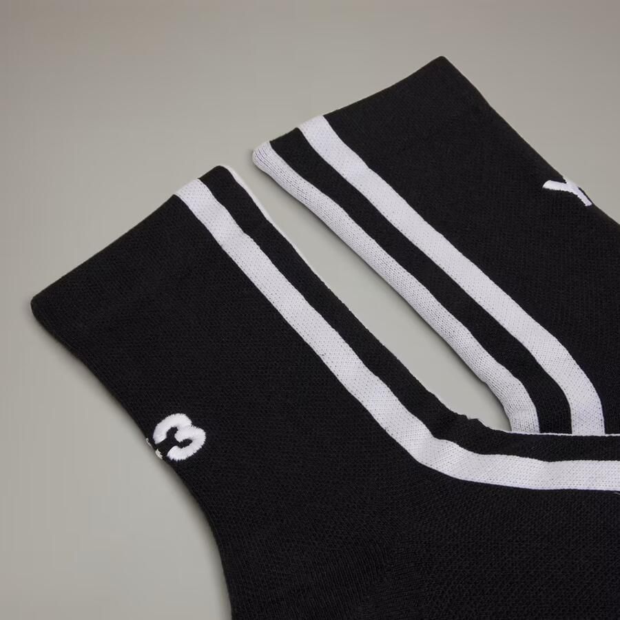 Y-3 Gestreepte sokken Black - Foto 2