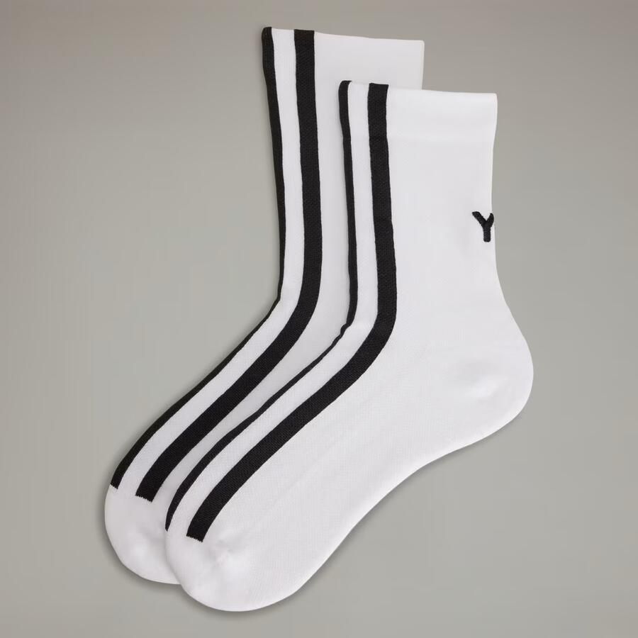 Y-3 Gestreepte sokken White - Foto 3