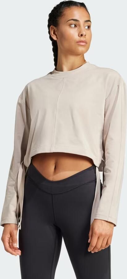 Adidas Sweaters Sweatshirt Yoga Cover Up beige