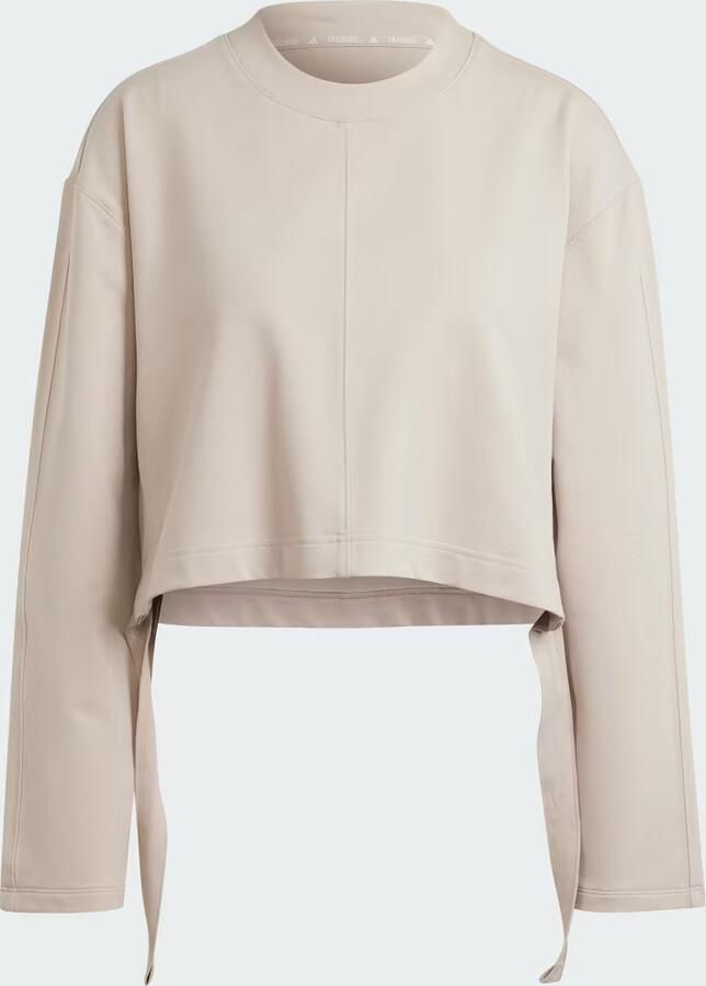 Adidas Sweaters Sweatshirt Yoga Cover Up beige - Foto 4
