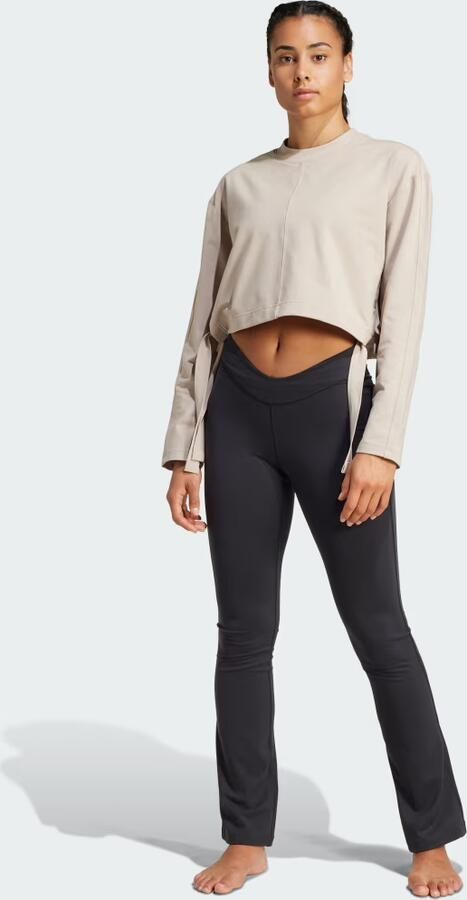 Adidas Sweaters Sweatshirt Yoga Cover Up beige - Foto 6