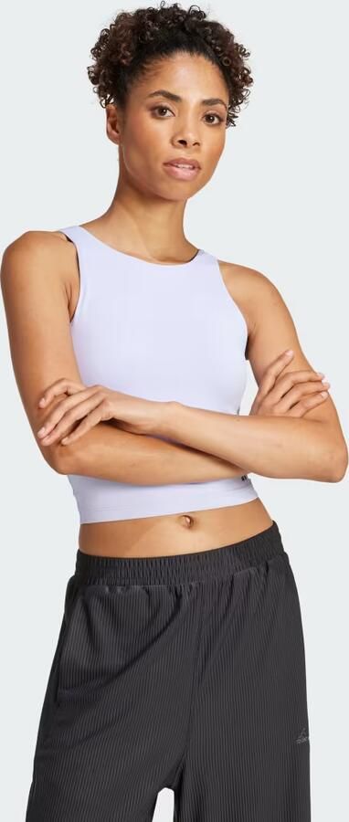Adidas Yoga Crop Tanktop With Inner Shelf Beha