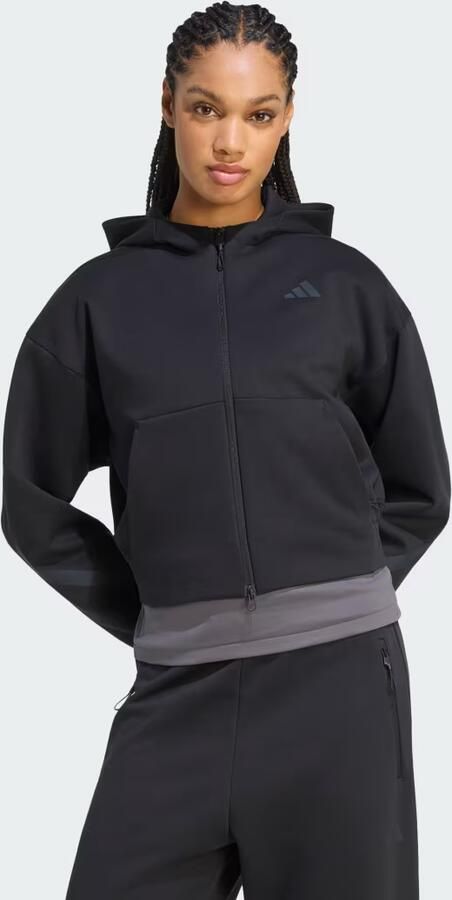 Adidas Z.N.E. CROPPED SWEATSHIRT MET LANGE RITSSLUITING