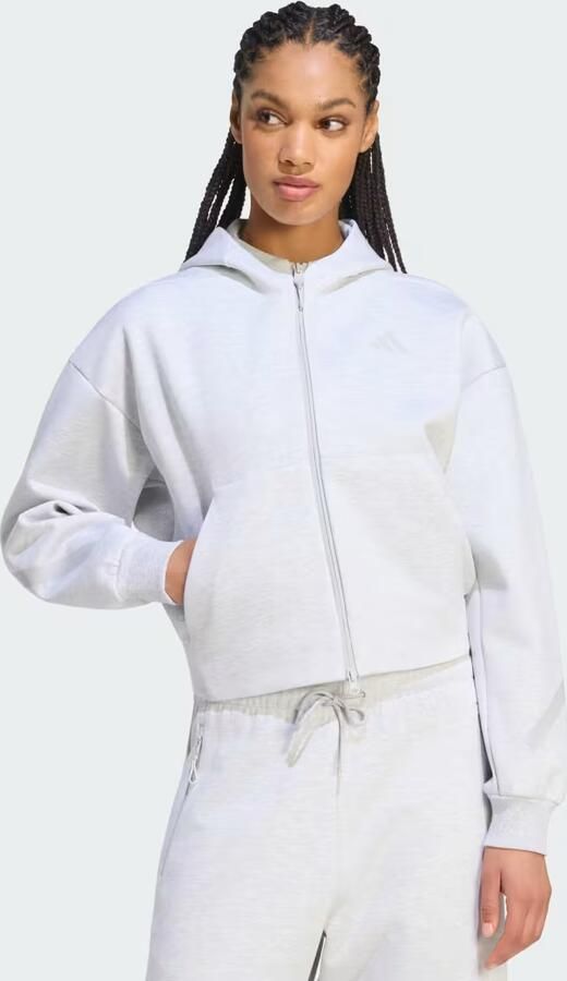Adidas Z.N.E. CROPPED SWEATSHIRT MET LANGE RITSSLUITING