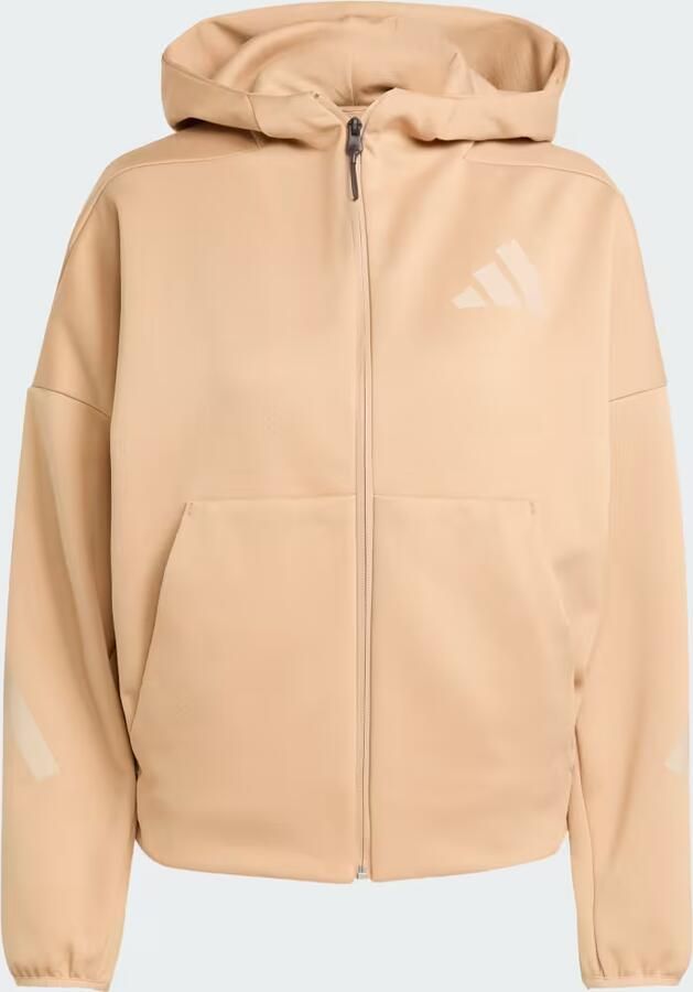 Adidas Capuchon sweaters Sweatshirt Z.n.e Full Zip Sweatshirt beige - Foto 4