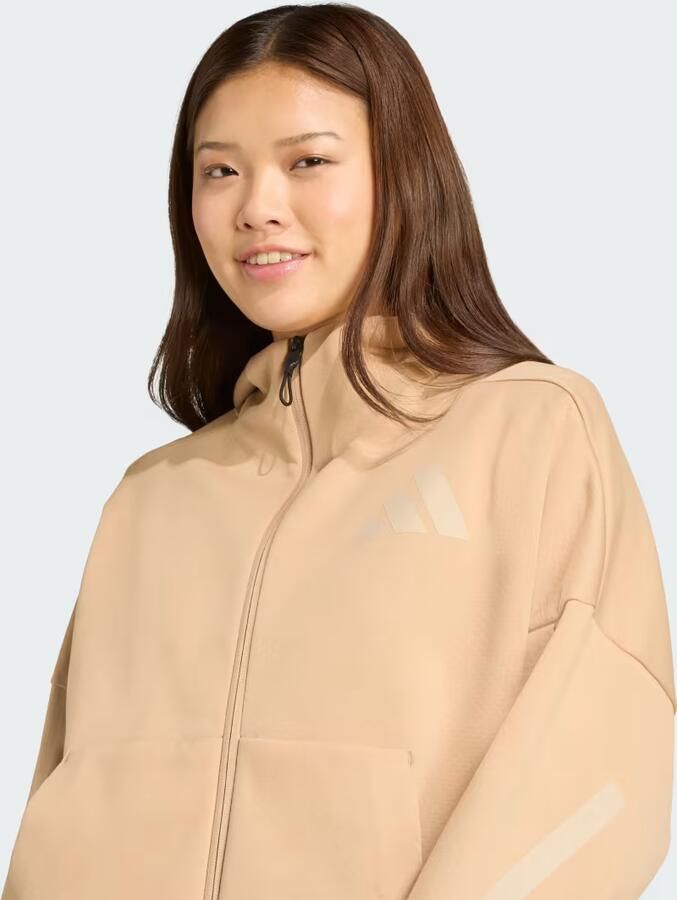 Adidas Capuchon sweaters Sweatshirt Z.n.e Full Zip Sweatshirt beige - Foto 3