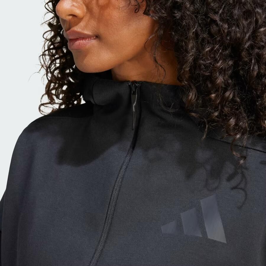 Adidas Z.N.E. Full Zip Hoodie Zwart- Dames Zwart - Foto 3