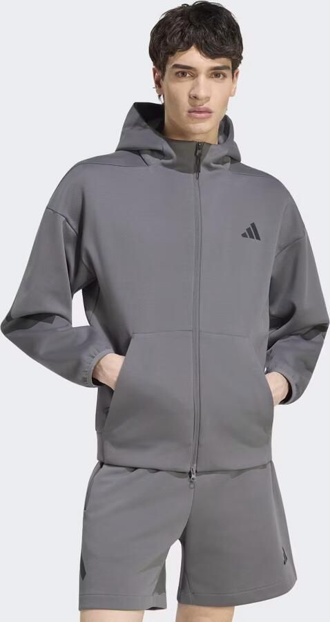 Adidas Sportswear Regular fit sweatjack met katoen-aandeel - Foto 4