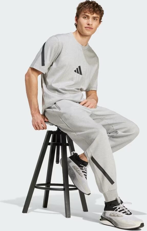 Adidas Z.N.E. T-shirt Grijs- Heren Grijs - Foto 3