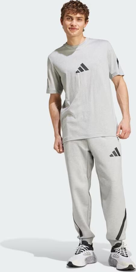 Adidas Z.N.E. T-shirt Grijs- Heren Grijs - Foto 4