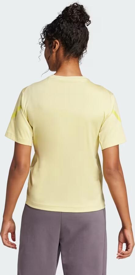 Adidas Z.N.E. T-Shirt Geel- Dames Geel - Foto 4