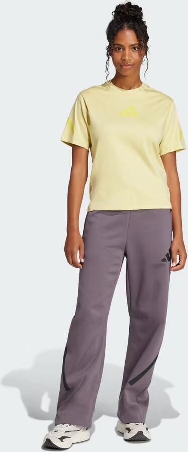 Adidas Z.N.E. T-Shirt Geel- Dames Geel - Foto 5