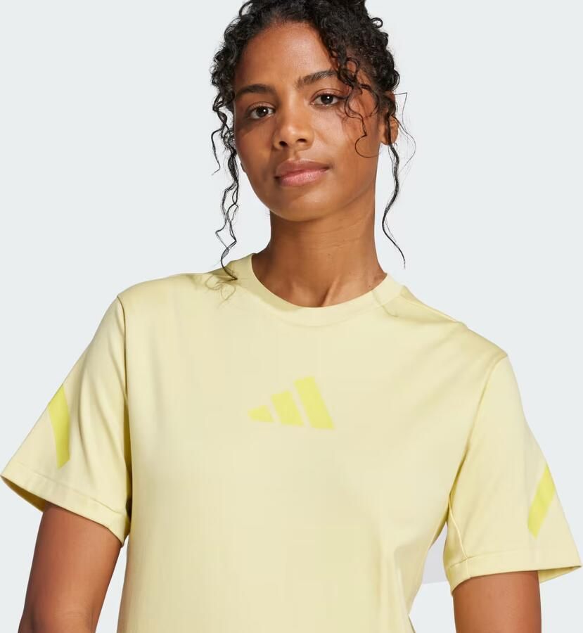 Adidas Z.N.E. T-Shirt Geel- Dames Geel
