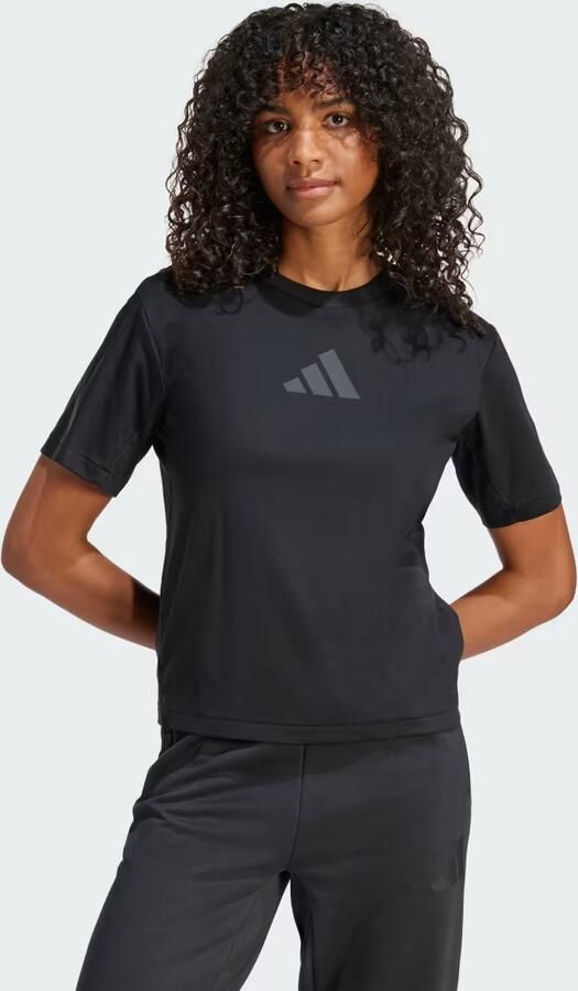 Adidas Z.N.E. T-Shirt Zwart- Dames Zwart - Foto 9