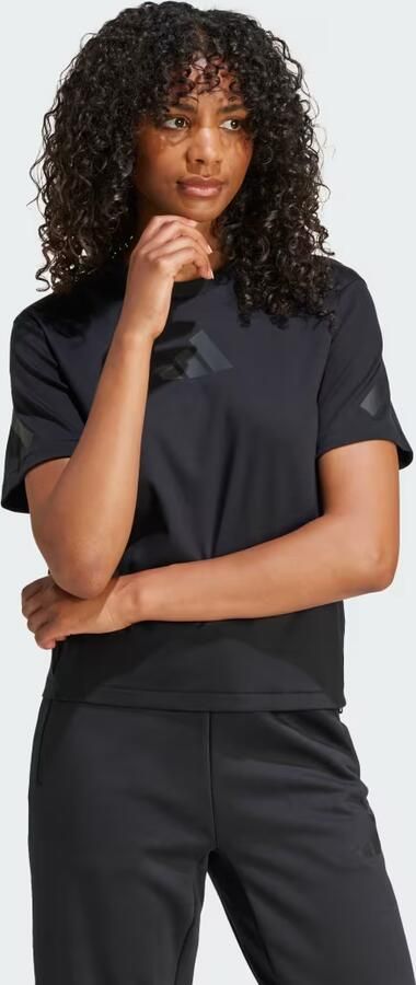 Adidas Z.N.E. T-Shirt Zwart- Dames Zwart - Foto 8