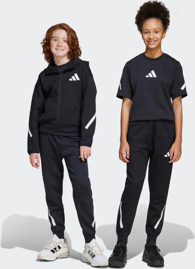 Adidas Z.N.E. Tapered-Leg Broek Kids Zwart - Foto 6