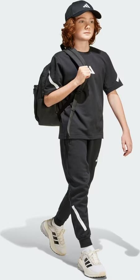 Adidas Z.N.E. Tapered-Leg Broek Kids Zwart - Foto 4