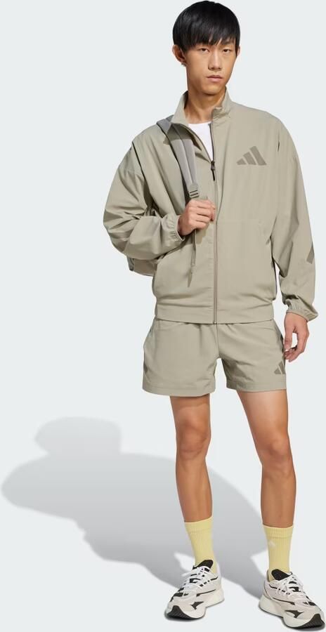 Adidas Z.N.E. Woven Short Beige- Heren Beige - Foto 4