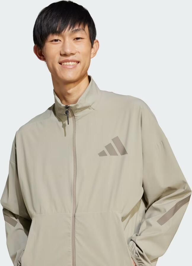 Adidas Z.N.E. Woven Sportjack Beige- Heren Beige