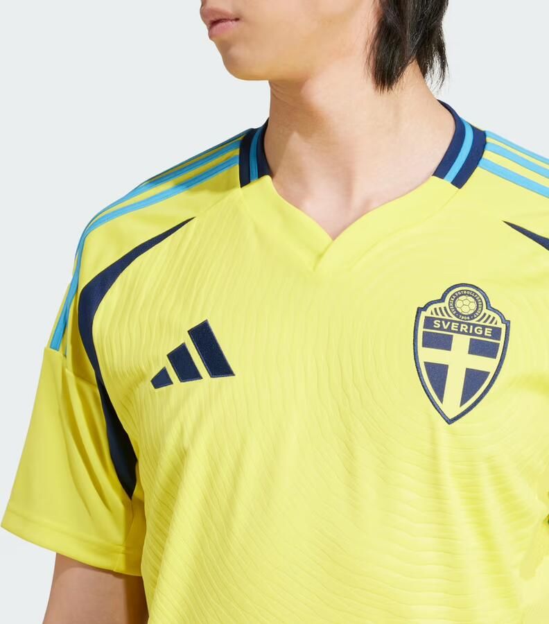 Adidas Sweden 2024 Home Shirt Bright Yellow- Heren Bright Yellow