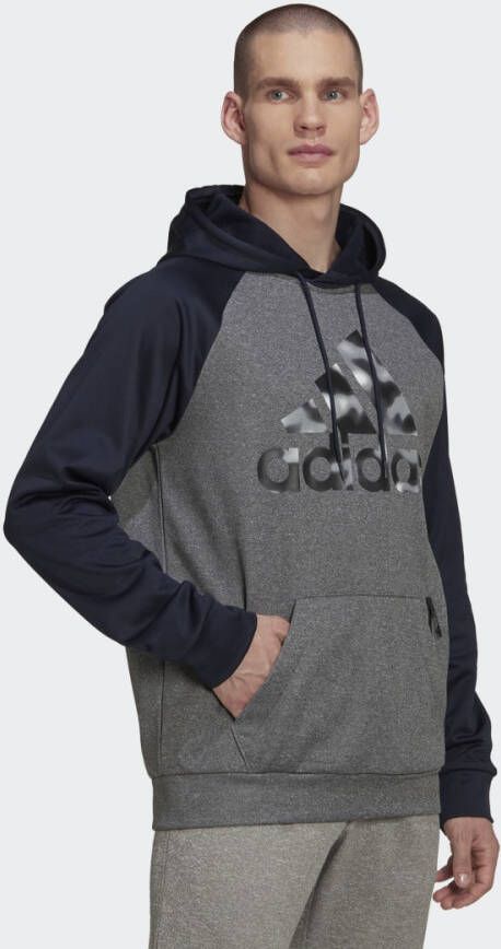 Adidas Performance Sweatshirt AEROREADY GAME AND GO CAMO LOGO HOODIE