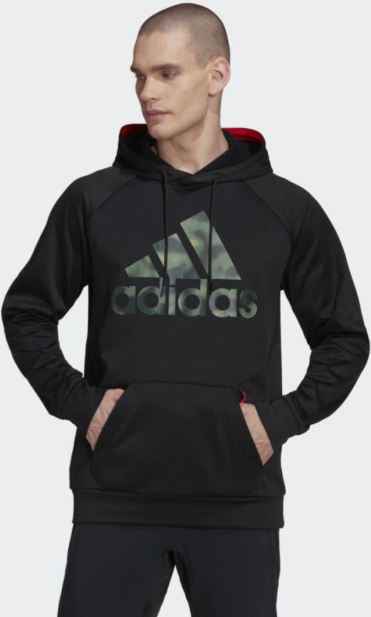 Adidas Performance Sweatshirt AEROREADY GAME AND GO CAMO LOGO HOODIE