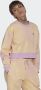 Adidas Bliss Lilac Cropped Lichtgewicht Crew Neck Sweatshirt Yellow Dames - Thumbnail 1