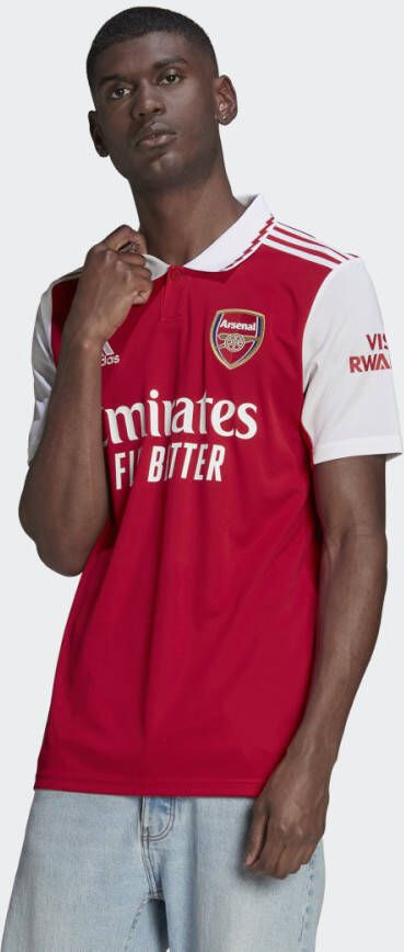 Adidas arsenal thuisshirt 22 23 wit rood heren