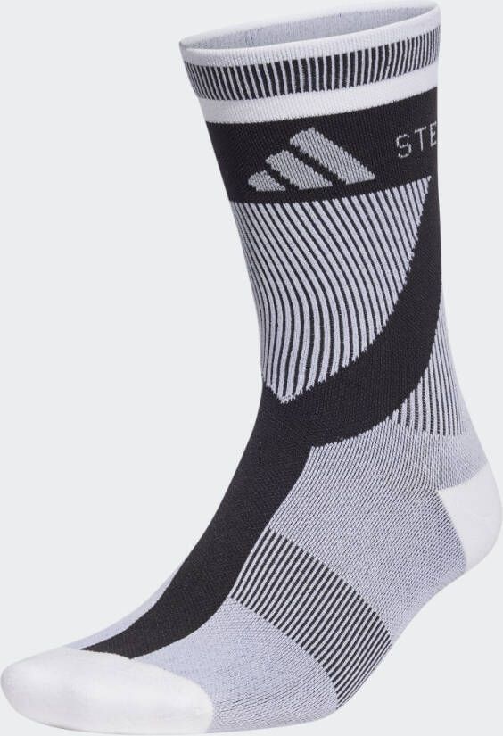 Adidas by stella mccartney Intarsia-gebreide Logosocken Gray Dames