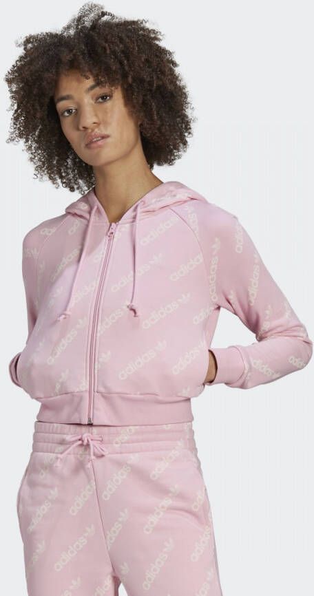 adidas Cropped Monogram Trainingsjack