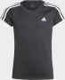 Adidas 3 Strepen T-shirt voor Kinderen Black Unisex - Thumbnail 1