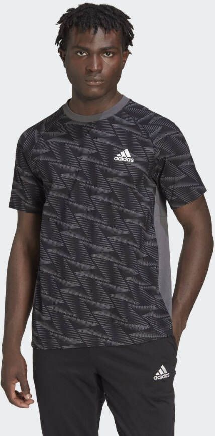 Adidas Ontworpen voor Gameday Reis T-shirt Black Heren