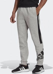 Adidas essentials colorblock joggingbroek grijs zwart heren